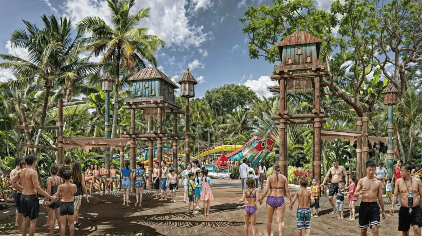 Công viên nước có quy mô 19 ha lấy cảm hứng từ văn hóa Nam Bộ.