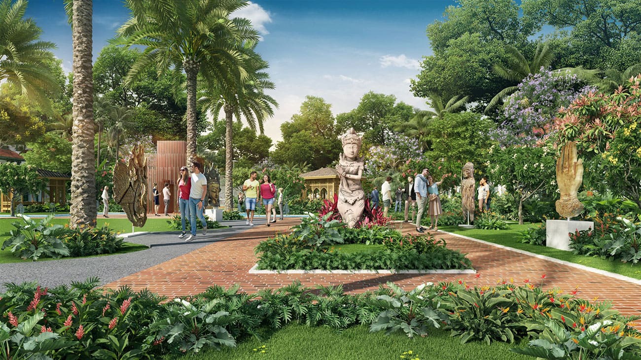 Dấu ấn văn hóa Champa sẽ được hòa quyện với kiến trúc Đông Dương tại Sunneva Island.