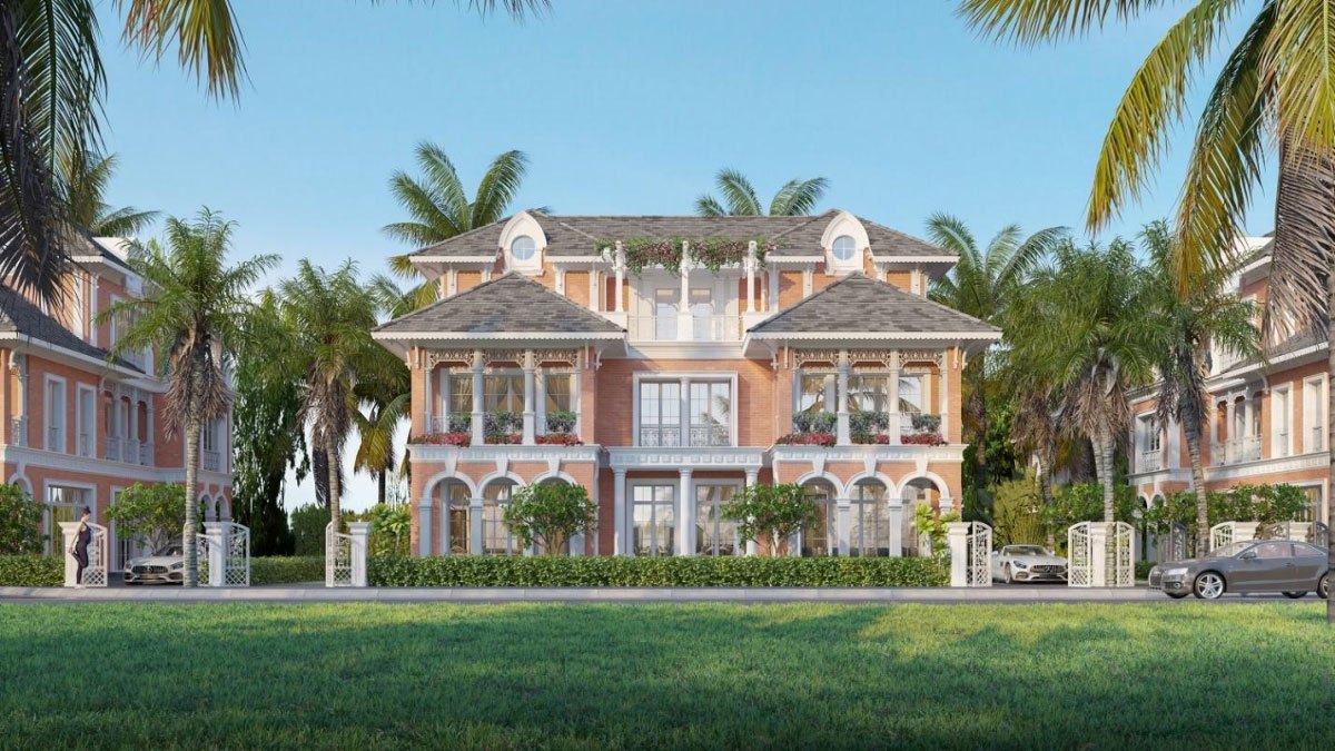 Kiến trúc biệt thự và cảnh quan của Sunneva Island hòa quyện phong cách Đông Dương và Champa.